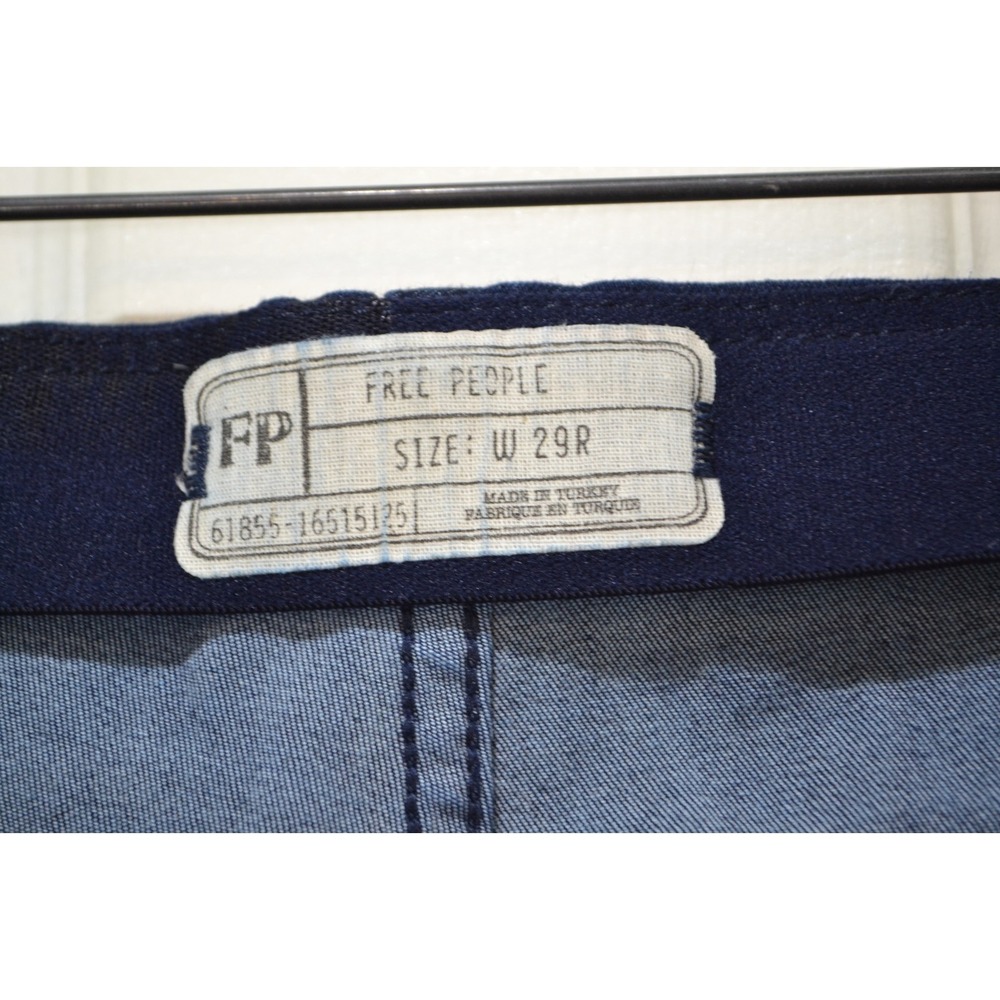 Free People Denim Flare Bell Bottom Jeans, Blue Size 29R #1855-16515125 - Picture 7 of 8